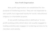 Financial statement of non - profit organisation
