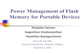 Power Management of Flash Memory for Portable Devices
