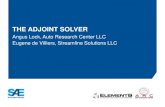 SAE COMVEC 2014 CFD Expert Panel - The Adjoint Solver