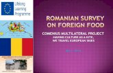 ROMANIAN SURVEY ON FOREIGN FOOD