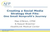 Creating a Social Media Strategy That Fits: One Small Nonprofit's Journey