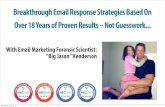 Email Marketing Based Actual Results... Not Guesswork