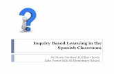 Inquiry Based Learning Model in the Spanish Classroom