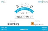World Usability Day 2014: Engagement (Master Deck)