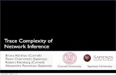 Trace Complexity of Network Inference