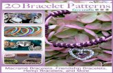 20 bracelet patterns macram bracelets friendship bracelets hemp bracelets and more e book