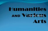 1 HUMANITIES AND VARIOUS ARTS
