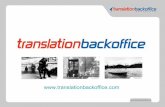 Translation Back Office