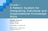 strukt - A Pattern System for Integrating Individual and Organizational Knowledge Work