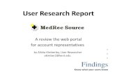 MedRec Source PowerPoint Presentation of the Research Results