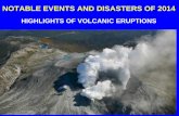 Part 2.  Notable Disasters of 2014:  Volcanic Eruptions