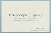 Two scoops of django 1.6  - Ch7, Ch8