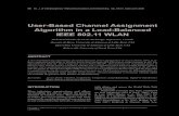 User-Based Channel Assignment Algorithm in a Load-Balanced IEEE 802.11 WLAN