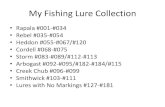 My fishing lure collection #001-#049