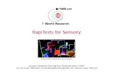 1WR RapiTests for Sensory