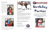 Allstar  Martial  Arts  Birthday  Party  Brochure