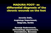 EWMA 2013 - Ep524 - MADURA FOOT- as differential diagnosis of the chronic wounds on the foot