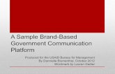 A Sample Brand-Based Government Communication Platform
