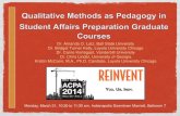 2014 ACPA Presentation (Qualitative Methods as Pedagogy)