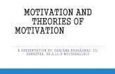 Motivation and theories of    motivation