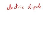 Elecric field due to electric dipole