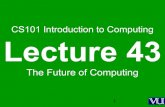 CS101- Introduction to Computing- Lecture 43
