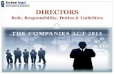 Directors role and liabilities