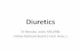 Diuretics : Dr Renuka Joshi MD,DNB, (FNB )