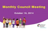 Children's Services Council of Broward County October 2014 Council Meeting
