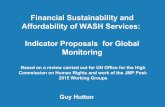 Financial sustainability and affordability of WASH services: Indicator proposals for global monitoring
