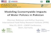 Modeling Economy-wide impacts of water policies in pakistan