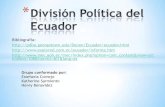 Division politica del ecuador