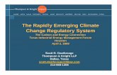 Rapidly Developing Climate Change Regulations