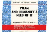 Islam and Humanity's Need of It