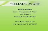 Health wellness info on website