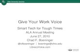 Give Your Work Voice