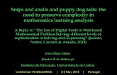 Snips and snails and puppy dog tails: the need to preserve complexity in mathematics learning analysis
