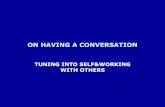 On having a conversation