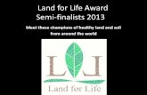 Land for life award semi-final2013