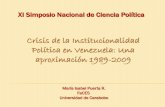 Crisis de la institucionalidad política simposio 2011