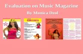 Evaluation on music magazine...