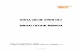 Vista 1600 c epon olt installation manual(v1.3.1)