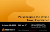 Personalizing the Online Travel Experience