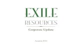 Exile Resources Autumn 2010 Presentation
