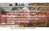 Najjar d policy-issues_in_mainstreaming_gender_into_land_and_water_management_activities_and_nrm_menarid