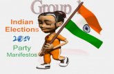 Indian Elections 2014 party manifestoes