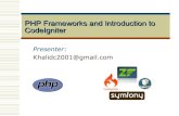 PHP Frameworks and CodeIgniter