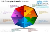 3d octagon puzzle process powerpoint templates.