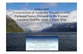 Construction of Authority Information for Personal Names Focused on the Former Japanese Nobility Using Topic Map