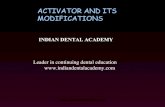Activator and its modifications /certified fixed orthodontic courses  /certified fixed orthodontic courses by Indian dental academy